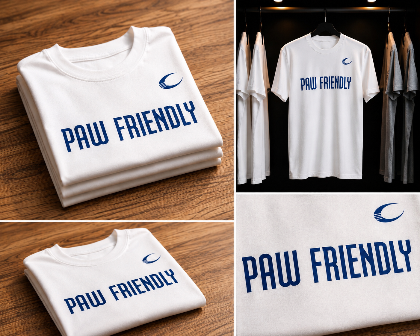 PAW FRIENDLY™ Classic Performance Tee – White