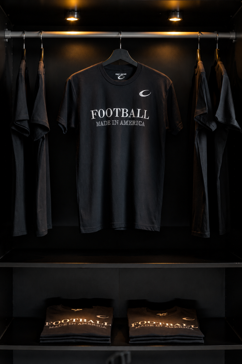 Football Made In America™ — MIA Graphite Designer Tee