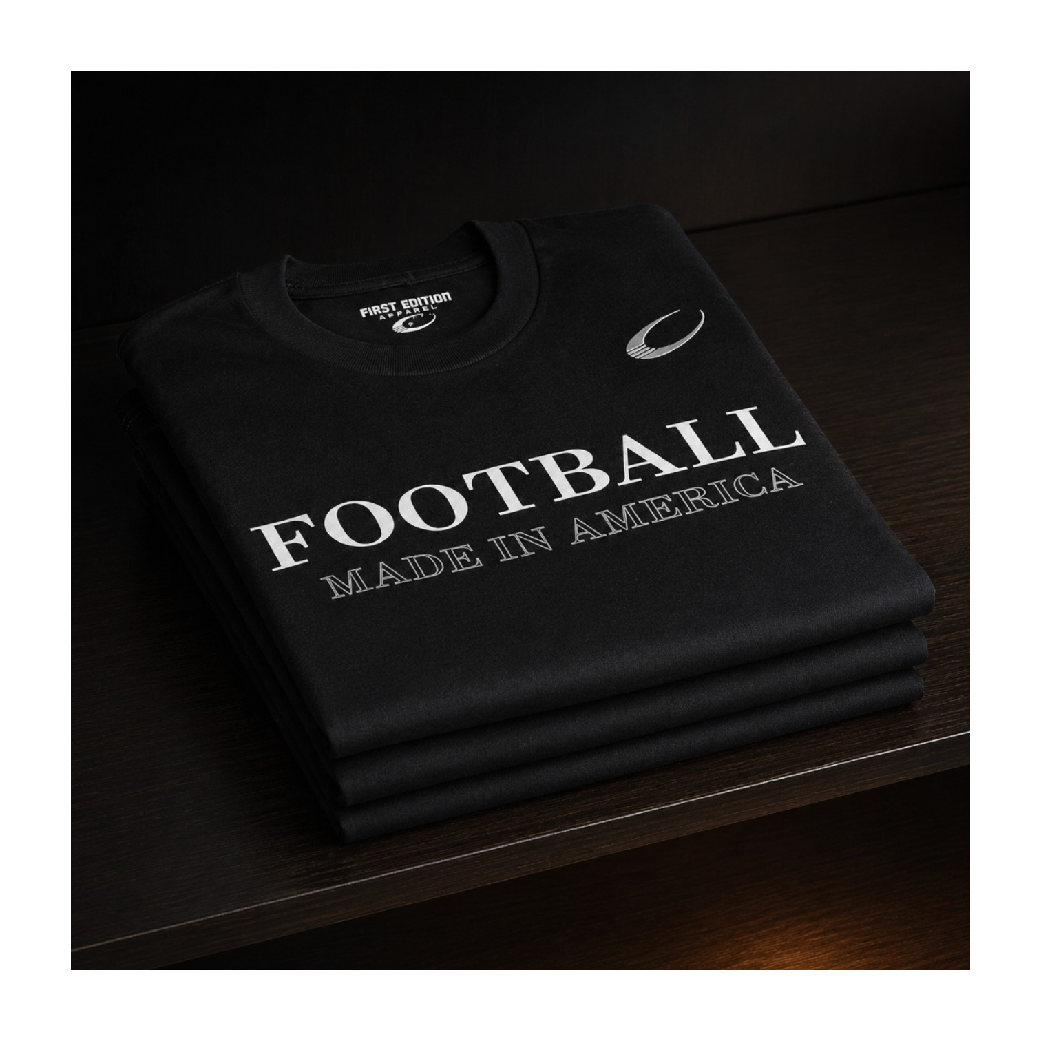 Football Made In America™ — MIA Graphite Designer Tee