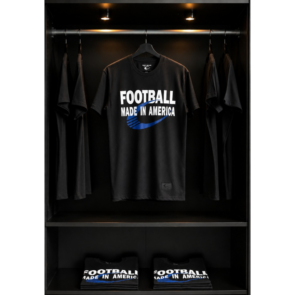 Football Made In America™ — MIA Bold Blue Performance Tee
