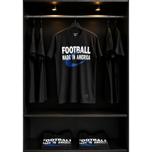 Football Made In America™ — MIA Bold Blue Performance Tee
