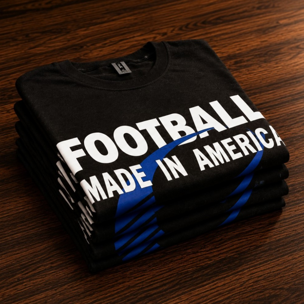 Football Made In America™ — MIA Bold Blue Performance Tee