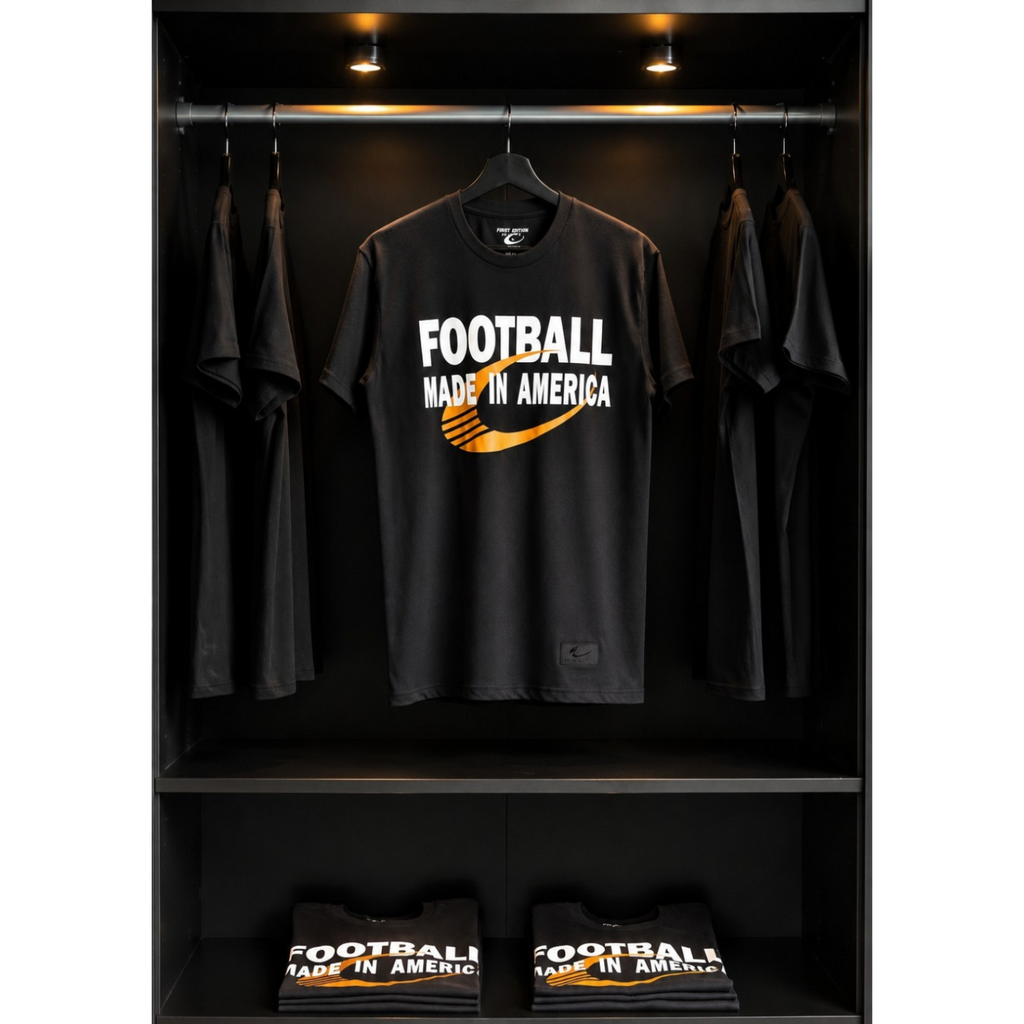 Football Made In America™ — MIA Bold Orange Performance Tee