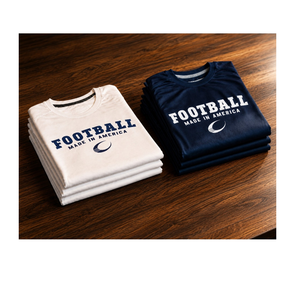 Football Made In America™ — MIA Classic Blue Performance Tee