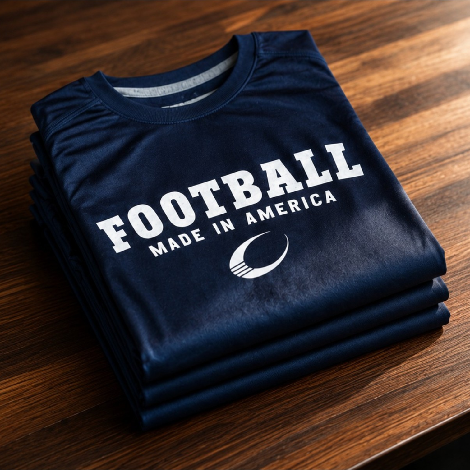 Football Made In America™ — MIA Classic Blue Performance Tee