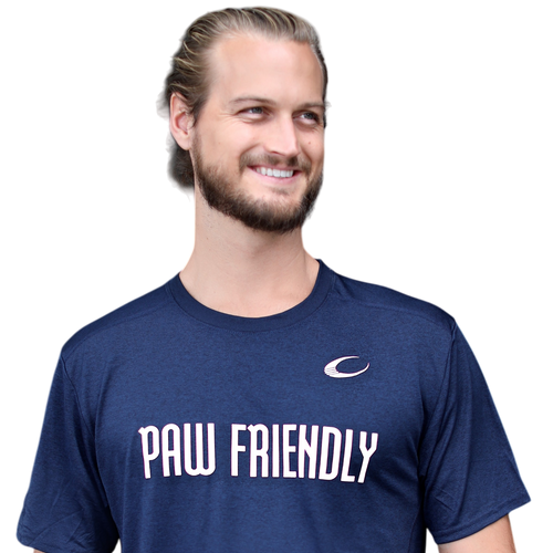 PAW FRIENDLY™ Classic Performance Tee – Marbled Navy
